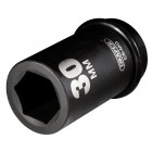 DRAPER Expert 30mm 1\" Square Drive Hi-Torq® 6 Point Deep Impact Socket