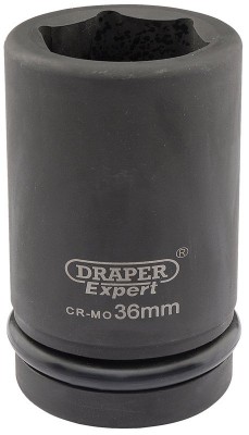 DRAPER Expert 36mm 1\" Square Drive Hi-Torq® 6 Point Deep Impact Socket