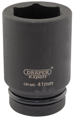 DRAPER Expert 41mm 1\" Square Drive Hi-Torq® 6 Point Deep Impact Socket