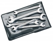 6 PIECE ELORA MIDGET METRIC DOUBLE OPEN END SPANNER SET