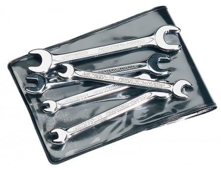 5 PIECE ELORA MIDGET BA DOUBLE OPEN END SPANNER SET