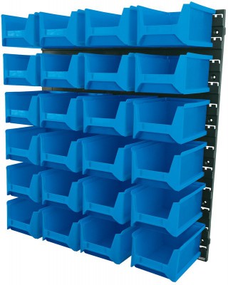 DRAPER 24 Bin Wall Storage Unit (Large Bins)