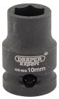 DRAPER Expert 10mm 3/8\" Square Drive Hi-Torq® 6 Point Impact Socket