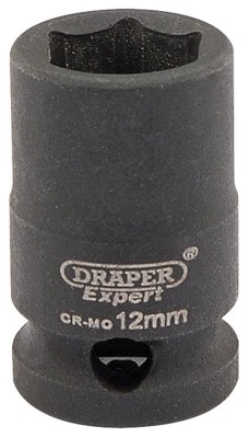 DRAPER Expert 12mm 3/8\" Square Drive Hi-Torq® 6 Point Impact Socket