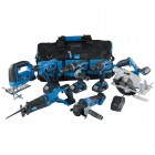 Storm Force 7 Piece 20V Machine Kitcombi drill; SDS+ rotary hammer drill; reciprocating saw; circular saw; orbital jigsa