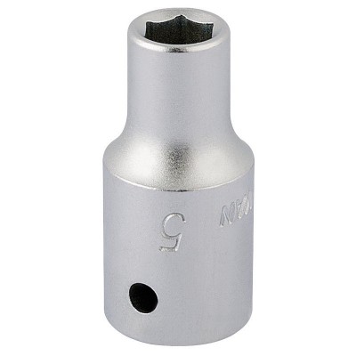 5MM 1/4\" SQUARE DRIVE ELORA HEXAGON SOCKET