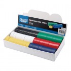 DRAPER EXPERT COUNTER TOP DISPLAY OF 48 ASSORTED 10M X 19MM INSULATION TAPE ROLLS TO BS3924 & BS4J10