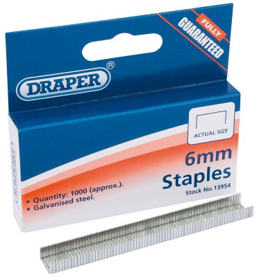 1000 X 6MM HEAVY DUTY STAPLES