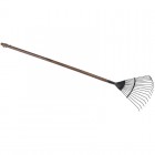 DRAPER Carbon Steel Lawn Rake with Ash Handle