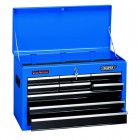 Tool Chest, 9 Drawer, 26\", Blue