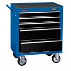 Roller Tool Cabinet, 5 Drawer, 26\", Blue