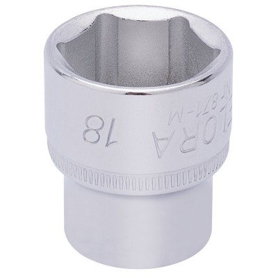 18MM 3/8\" SQUARE DRIVE ELORA HEXAGON SOCKET