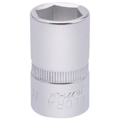 16MM 1/2\" SQUARE DRIVE ELORA HEXAGON SOCKET