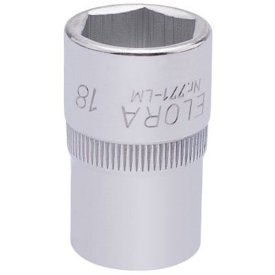 18MM 1/2\" SQUARE DRIVE ELORA HEXAGON SOCKET