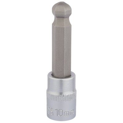 DRAPER 3/8\" Sq. Dr. Ball End Hexagonal Socket Bits (10mm)