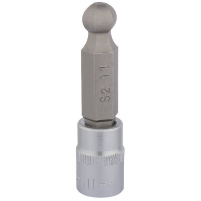 DRAPER 3/8\" Sq. Dr. Ball End Hexagonal Socket Bits (11mm)