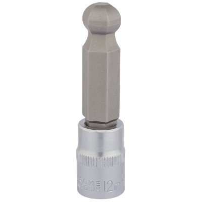 DRAPER 3/8\" Sq. Dr. Ball End Hexagonal Socket Bits (12mm)