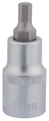 DRAPER 1/2\" Sq. Dr. Hexagonal Socket Bits (6mm)