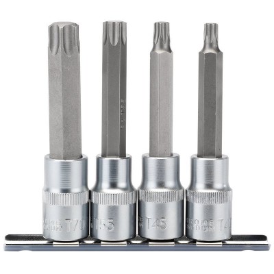 DRAPER 1/2\" Sq. Dr. Draper TX STAR® Socket Bit Set (4 Piece)