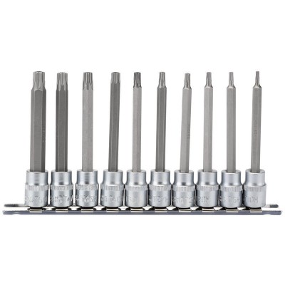 DRAPER 3/8\" Sq. Dr. Draper TX STAR® Security Socket Bit Set (10 Piece)