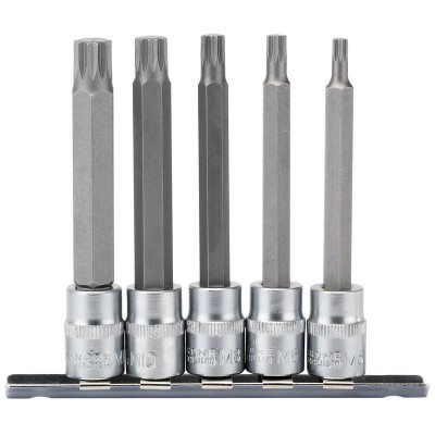 DRAPER 3/8\" Sq. Dr. Spline Socket Bit Set (5 piece)