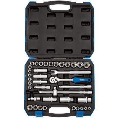 DRAPER 3/8\" Sq. Dr. MM/AF Combined Socket Set (39 Piece)