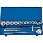 DRAPER 3/4\" Sq. Dr. Metric Socket Set in Metal Case (15 piece)