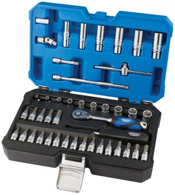 DRAPER 1/4\" Sq. Dr. Metric Socket Set (44 Piece)