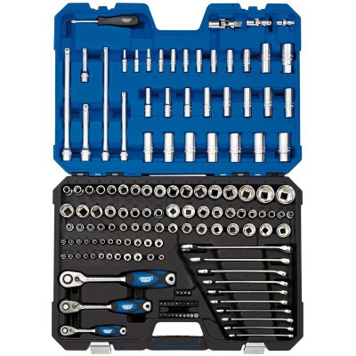 DRAPER 1/4\", 3/8\" and 1/2\" Sq. Dr. Tool Kit (150 piece)