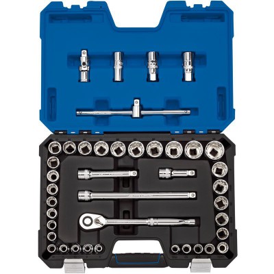 DRAPER 1/2\" Sq. Dr. MM/AF Combined Socket Set (41 Piece)