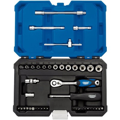 DRAPER 1/4\" Sq. Dr. Metric Draper Expert Multi-Drive® Socket Set (43 piece)