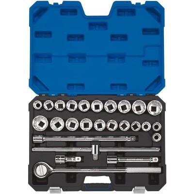 DRAPER 3/4\" Sq. Dr. MM/AF Combined Socket Set (26 Piece)