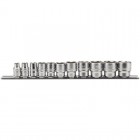 DRAPER 3/8\" Sq. Dr. Imperial Socket Set on Metal Rail (11 Piece)