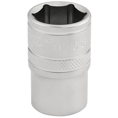 DRAPER 1/2\" Square Drive 6 Point Imperial Socket (11/16\")