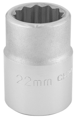 DRAPER 3/4\" Sq Dr 12 Point Socket (22mm)