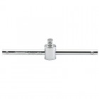 DRAPER 1/4\" Square Drive Satin Chrome Sliding T Bar