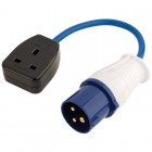 DRAPER 230V 16A to 13A Adaptor Lead