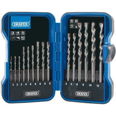 DRAPER 15 Piece Masonry Drill Bit Set