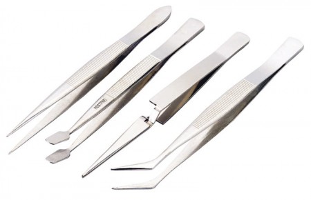 4 PIECE TWEEZER SET