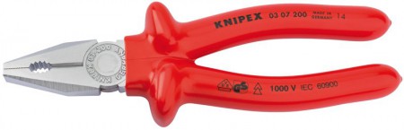 DRAPER EXPERT 200MM FULLY INSULATED KNIPEX S RANGE COMBINATION PLIERS