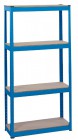 DRAPER STEEL SHELVING UNIT - FOUR SHELVES (L760 x W200 x H1520mm)