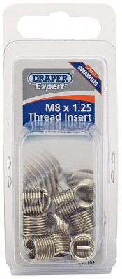 DRAPER Expert M8 x 1.25 Metric Thread Insert Refill Pack (12)