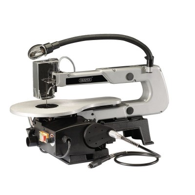 DRAPER 405MM 90W 230V VARIABLE SPEED FRETSAW WITH FLEXIBLE DRIVE SHAFTAND WORKLIGHT