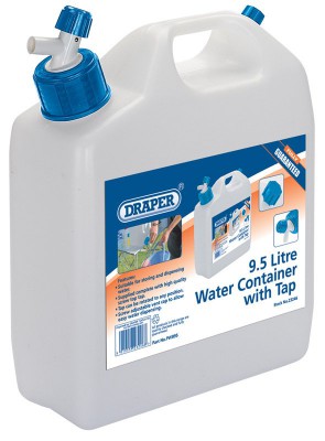 DRAPER 9.5L Water Container with Tap