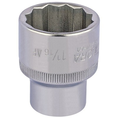 1.1/16\" 1/2\" SQUARE DRIVE ELORA BI-HEX SOCKET