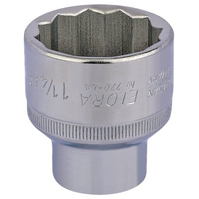 1.1/4\" 1/2\" SQUARE DRIVE ELORA BI-HEX SOCKET