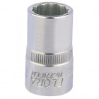 15MM 1/2\" SQUARE DRIVE ELORA BI-HEXAGON SOCKET