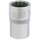 18MM 1/2\" SQUARE DRIVE ELORA BI-HEXAGON SOCKET