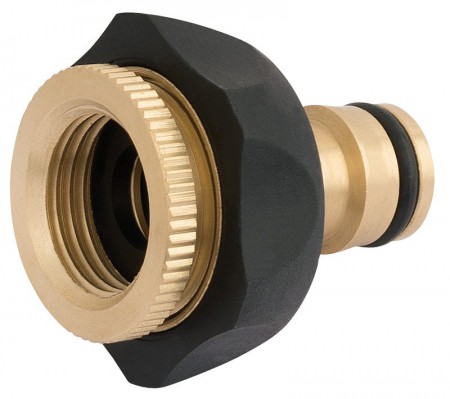 DRAPER Brass and Rubber Tap Connector (1/2\", 3/4\")