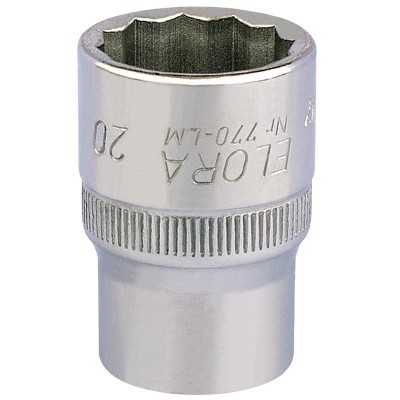 20MM 1/2\" SQUARE DRIVE ELORA BI-HEXAGON SOCKET